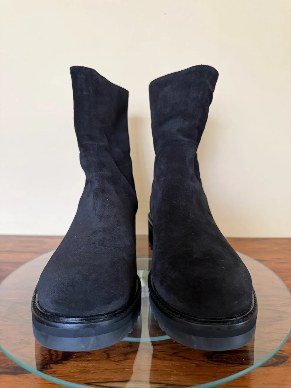 Homers Artisan Black Suede Ankle Boots Made in Spain size 37 / 7 - Picture 3 of 15